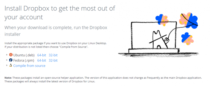 Linux-Optionen für Dropbox