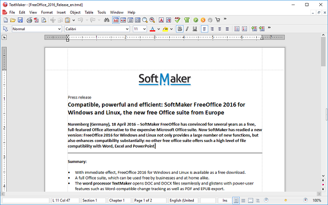 Microsoft Office-Alternativen - SoftMaker Office