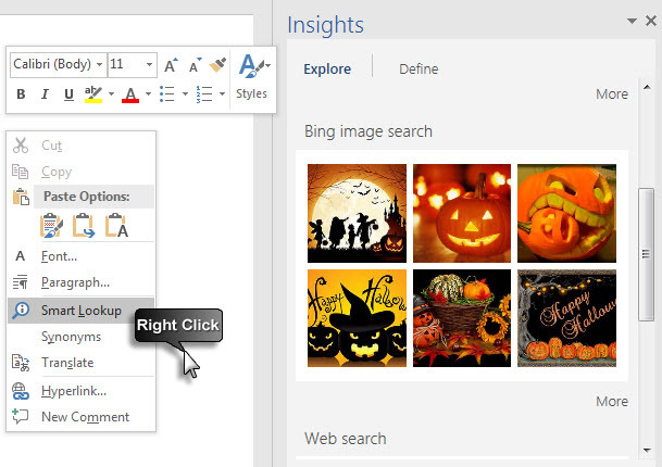 Microsoft Office 2016 - Intelligente Suche mit Bing