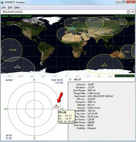 Satelliten-Software vorhersagen