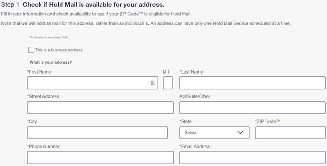 Adresse der virtuellen Mailbox
