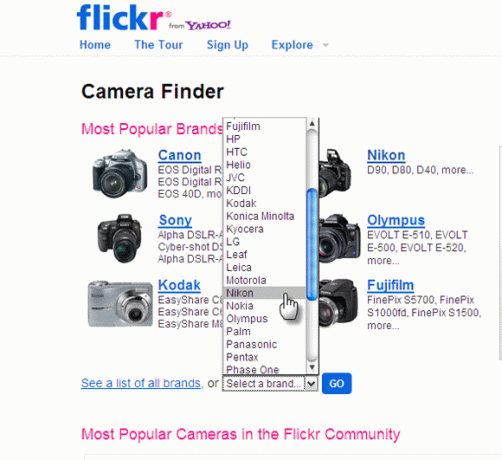 Suche mit der Kamera flickr