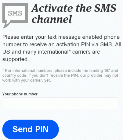 TV-SMS-Benachrichtigungen