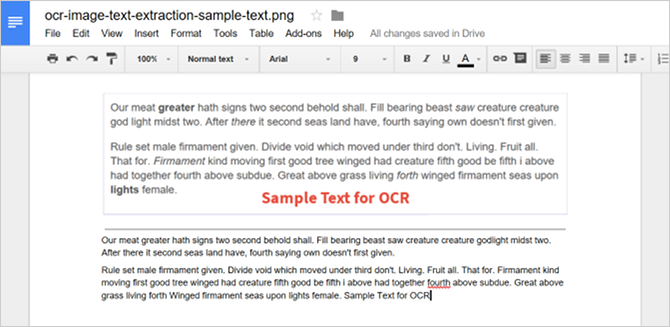 So extrahieren Sie Text aus Bildern (OCR) ocr Textextraktion Google Drive