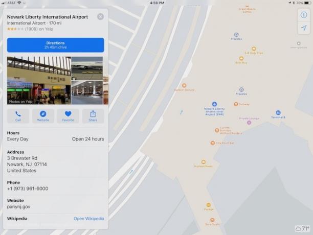 iOS 11 Indoor-Karte Newark Flughafen