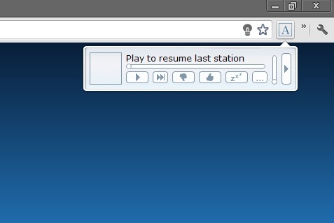 Hören Sie Pandora in Frieden - Keine Werbung, keine Tabs [Chrome] 7 Anesidora spielt jetzt Resume Last Station