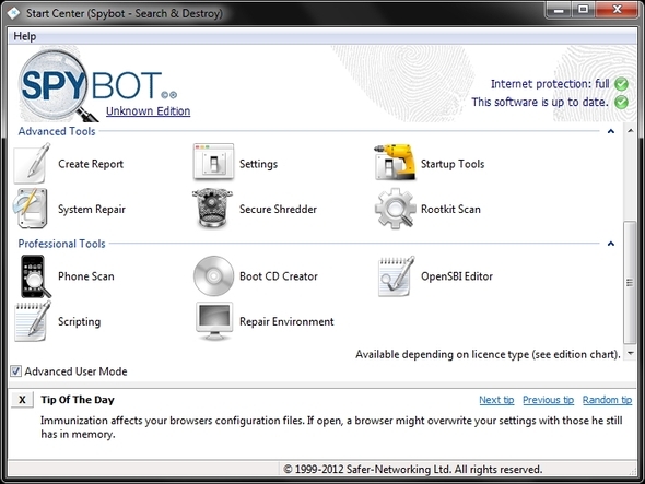 Spybot - Search & Destroy: Der einfache und dennoch effektive Weg, um Ihren PC von Malware Main zu reinigen