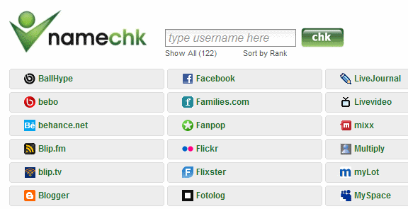 20 Tipps zum Definieren und Verwalten Ihrer sozialen Netzwerke [Teil 1] namechk