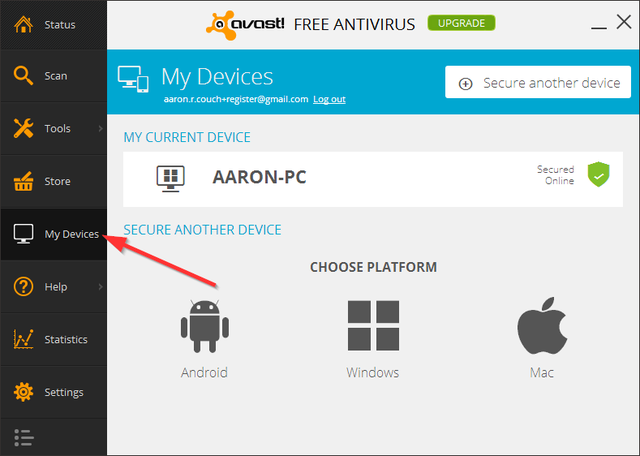 Avast - Meine Geräte