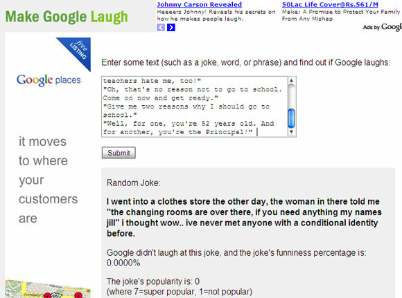 Lächeln mit Google: 8 lustige Websites, die auf Google Google08 basieren