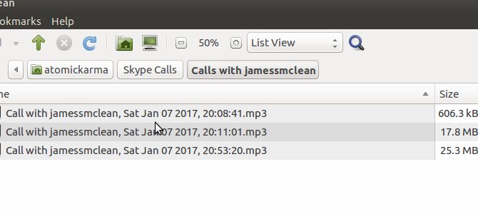 Skype Call Recorder für den Linux-Verlauf