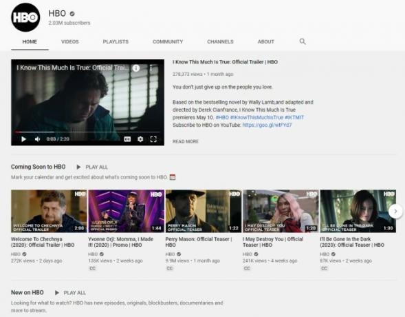 Sieh dir HBO-Clips kostenlos auf YouTube an