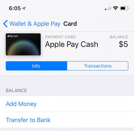 Apple Pay Cash Send Anfrage Geld mit iPhone