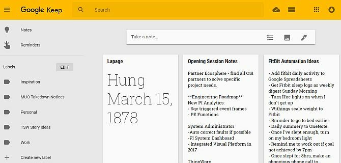 Probleme mit Google-Produkten - Google Keep