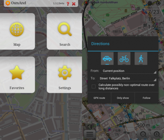 OsmAnd Offline-Karten und Navigation