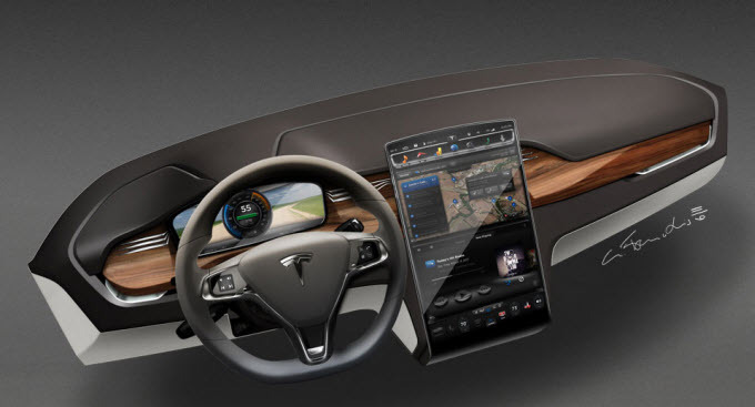 Tesla-Touchscreen