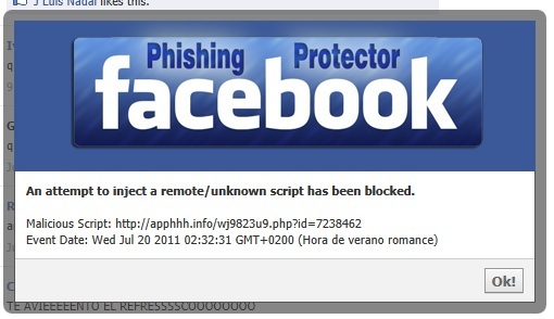 Facebook Phishing Betrug und Hacking