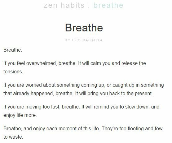 Zen Gewohnheiten Website