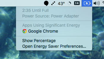 Chrome Energieverbrauch