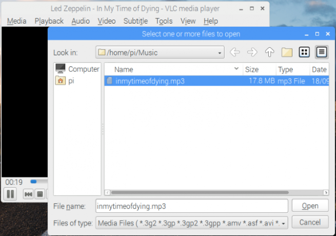 Spielen Sie Audio in Raspbian mit dem VLC Player ab