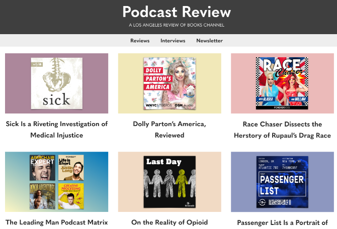 Podcast Review von LA Review of Books