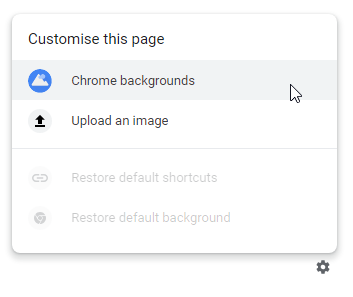 Chrome-New-Tab-Hintergrundoptionen