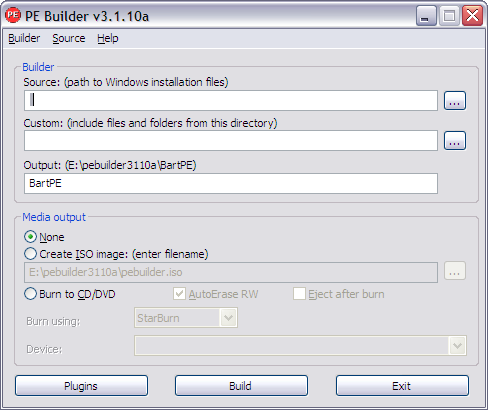 pe builder - Windows Live-CD erstellen