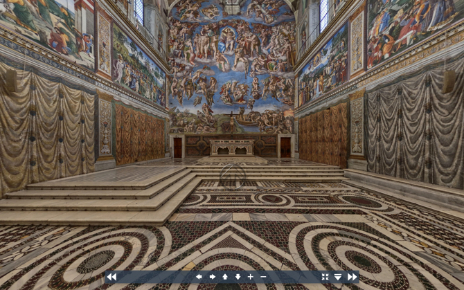 Virtuelle Tour durch die Sixtinische Kapelle