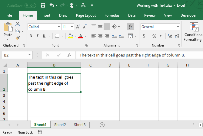 Excel-Textfunktionen - Text wird automatisch in eine Zelle eingeschlossen