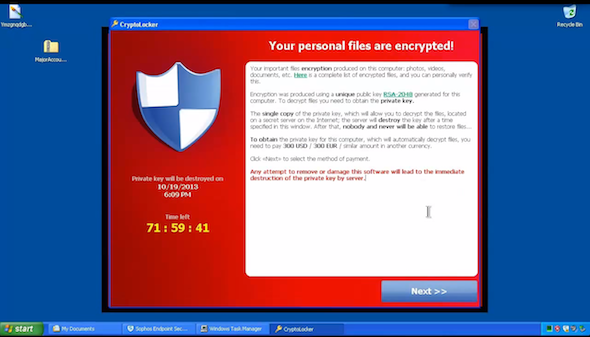 Cryptolocker-Beispiel