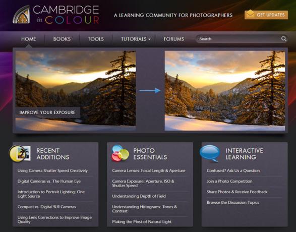 Cambridge in Farbe Website