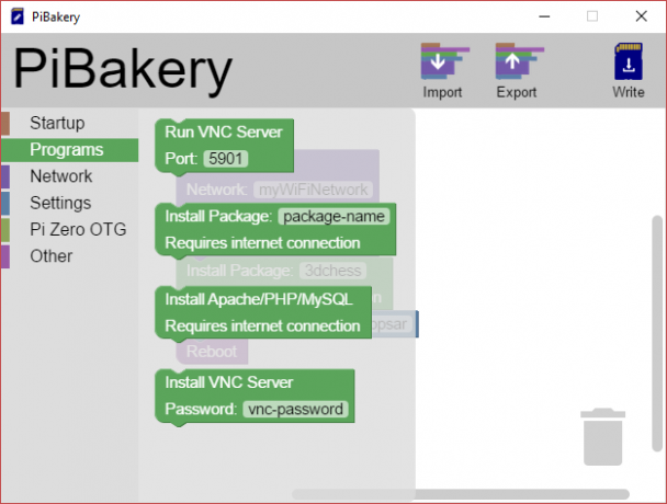 MakeUseOf Linux PiBakery-Programme