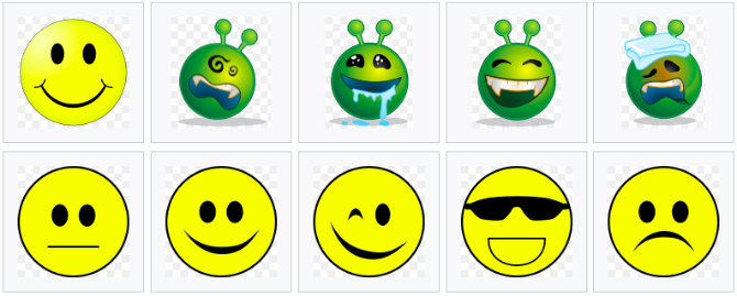 Beispiele für Smileys