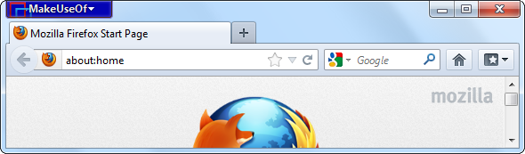 Firefox Orange Menütaste