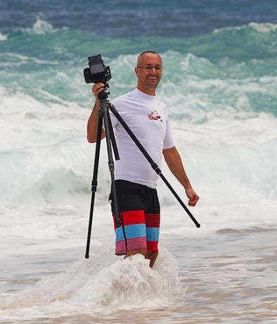 Jon Cornforth fotografiert Brandung an der Nordküste von Oahu