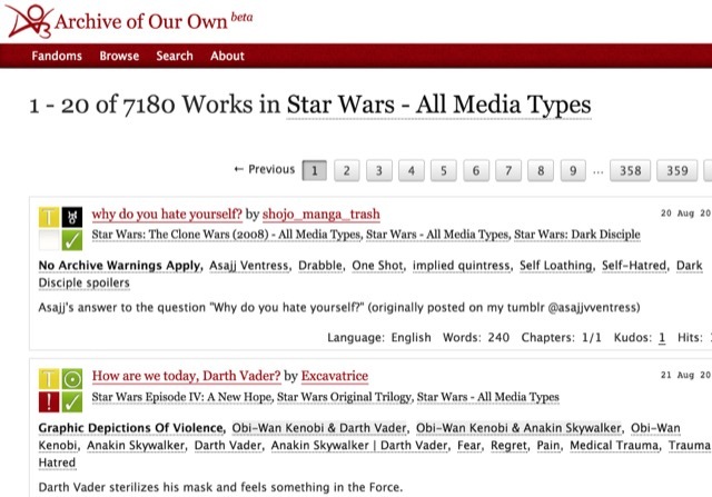 Archiv-SW-Fan-Fic-Liste