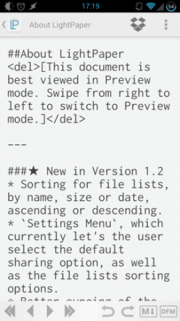 Markdown mit LightPaper [Android] Lightpaper 04 schreiben und in der Vorschau anzeigen