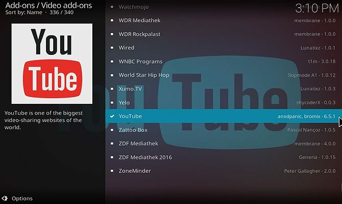 So installieren und verwenden Sie das YouTube Kodi Add-On - Installation aus dem Repository