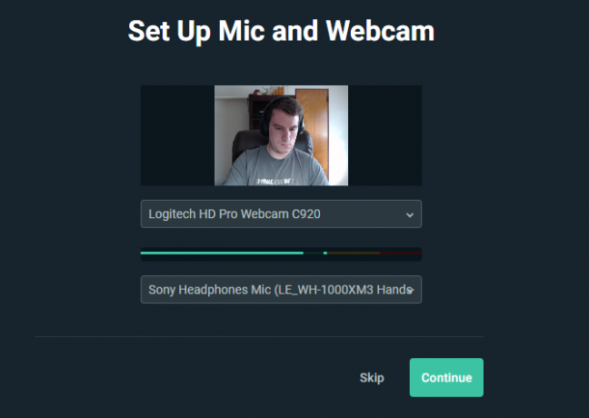 Streamlabs Mic und Webcam