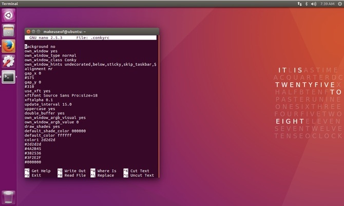 verbessern Linux-System conky