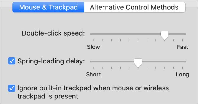 Ignorieren Sie die integrierte Trackpad-Option in den Systemeinstellungen für Eingabehilfen