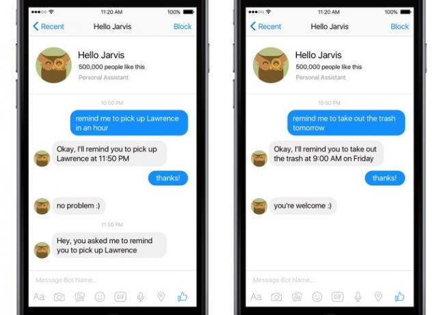 jarvis bot für facebook