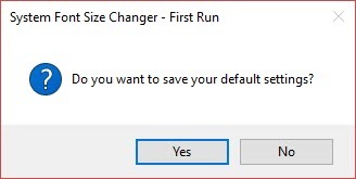 So ändern Sie die Größe von Systemschriftarten nach Windows 10 Creator Update System Font Changer Alert