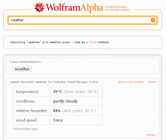 10 Suchbegriffe, um Wolfram Alpha für das tägliche Wolfram-Wetter zu nutzen