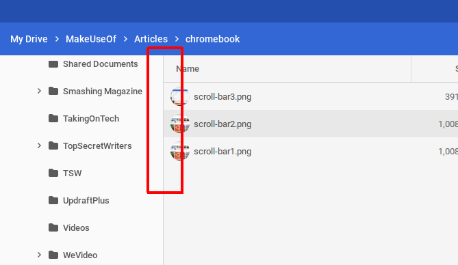 Behebung von Chromebook-Belästigungen - automatisch ausgeblendete Bildlaufleisten