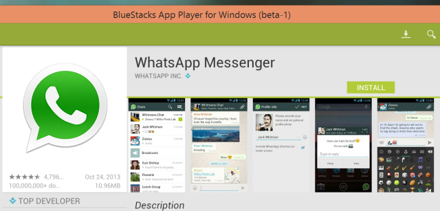 Bluestacks-WhatsApp