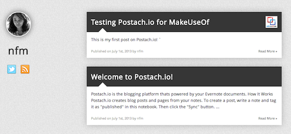 Verwandeln Sie Evernote in eine Blogging-Plattform mit Postach.io Screenshot 2013 07 01 um 12