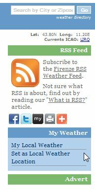 Free Weather RSS Feeds