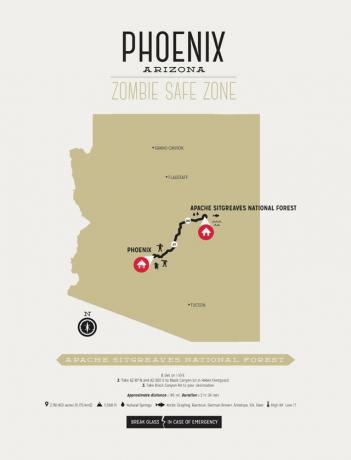 Im Falle eines Zombie-Notfalls gehen Sie zur sicheren Zone Zombie Safe Zone 2