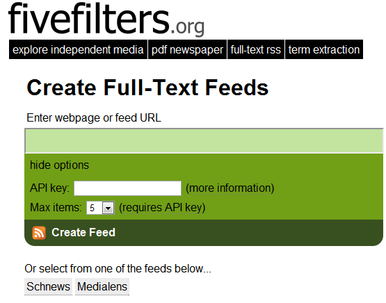 Volltext-Feeds